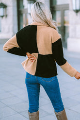 Sherpa-Jacke mit Farbblock-Karos
